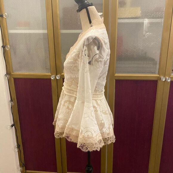 Alexis lace embroidered blouse, S - Picture 6 of 13